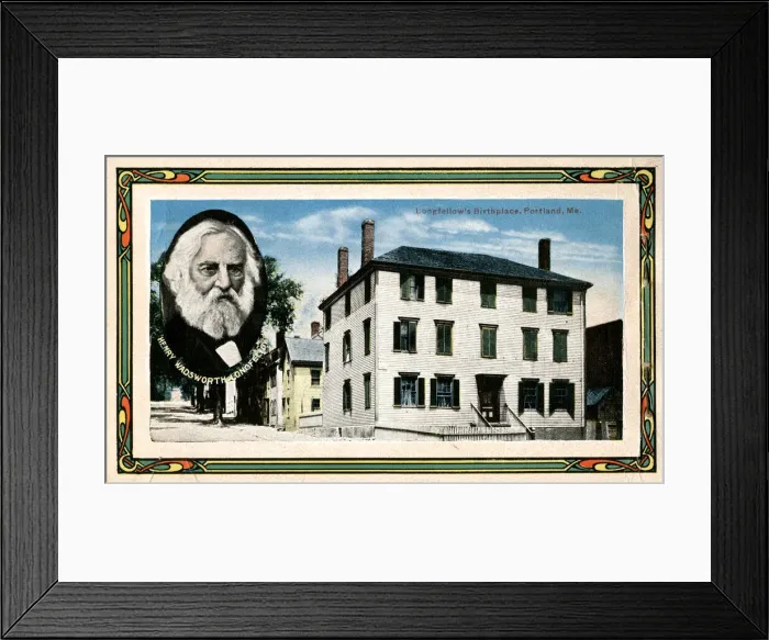 Framed Print : Henry Wadsworth Longfellow birthplace, Portland, Maine, USA Framed Print : Henry Wadsworth Longfellow birthplace, Portland, Maine, USA