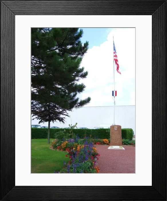 Framed Print : American 302nd Parachute Infantry Regiment Memorial Framed Print : American 302nd Parachute Infantry Regiment Memorial