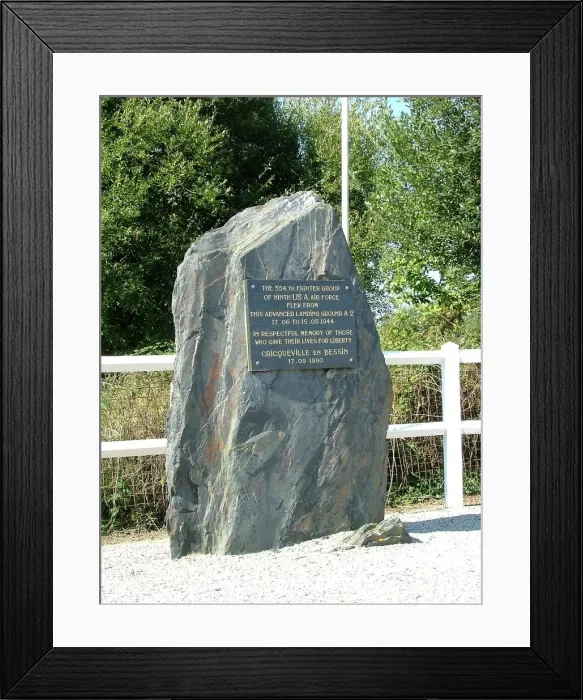 Framed Print : US 354th Fighter Gp Memorial Cricqeville en Bessin Framed Print : US 354th Fighter Gp Memorial Cricqeville en Bessin