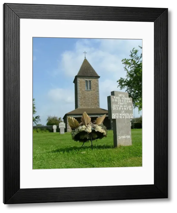 Framed Print : German Cemetery Orglandes Normandy Framed Print : German Cemetery Orglandes Normandy