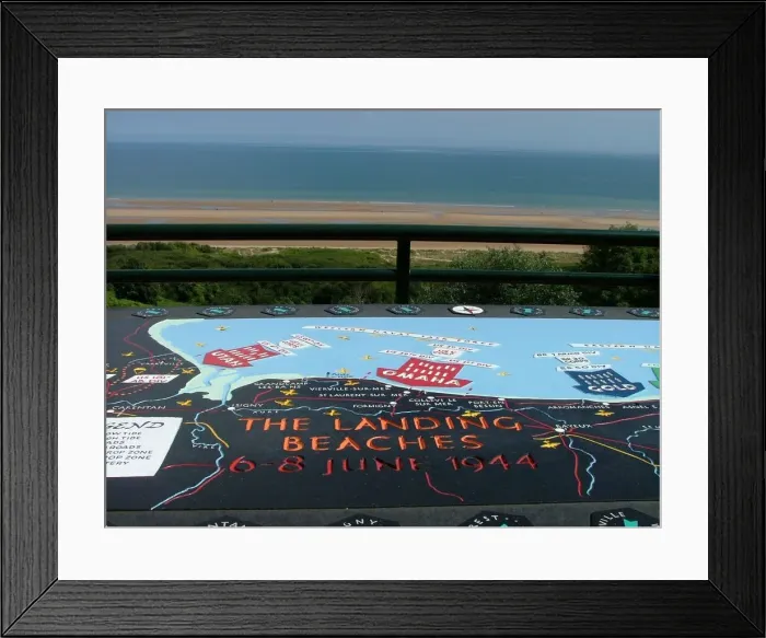 Framed Print : Orientation table US Cemetery St Laurent Omaha Beach Framed Print : Orientation table US Cemetery St Laurent Omaha Beach