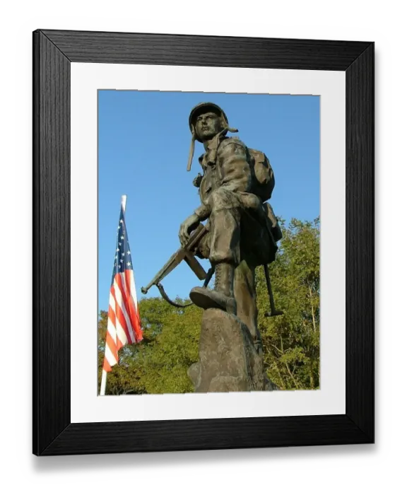 Framed Print : Iron Mike US Paratrooper Memorial Normandy Framed Print : Iron Mike US Paratrooper Memorial Normandy