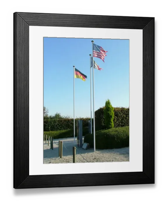 Framed Print : Entrance to site of German POW Camp Foucarville Framed Print : Entrance to site of German POW Camp Foucarville