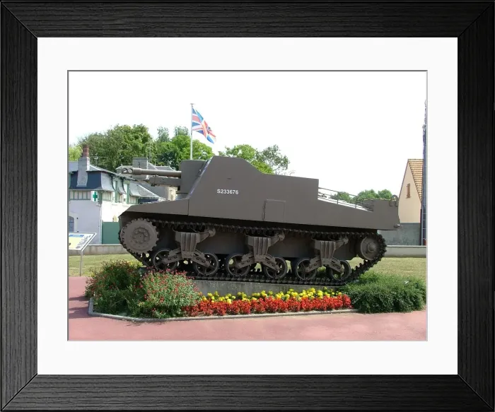 Framed Print : Sexton Self Propelled Gun Ver sur Mer Normandy Framed Print : Sexton Self Propelled Gun Ver sur Mer Normandy