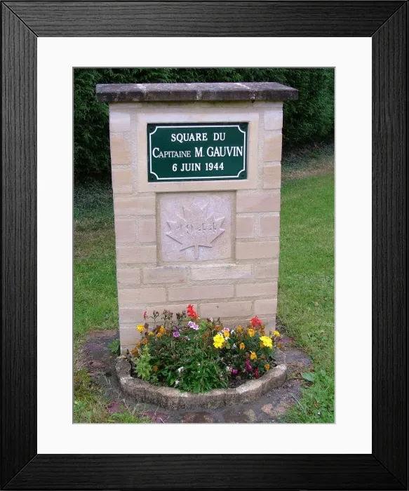 Framed Print : Captain Gauvin Memorial Anguerny Normandy Framed Print : Captain Gauvin Memorial Anguerny Normandy