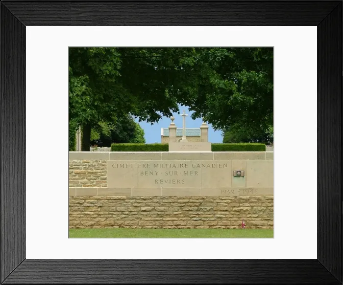 Framed Print : Canadian Cemetery Beny sur Mer Normandy Framed Print : Canadian Cemetery Beny sur Mer Normandy