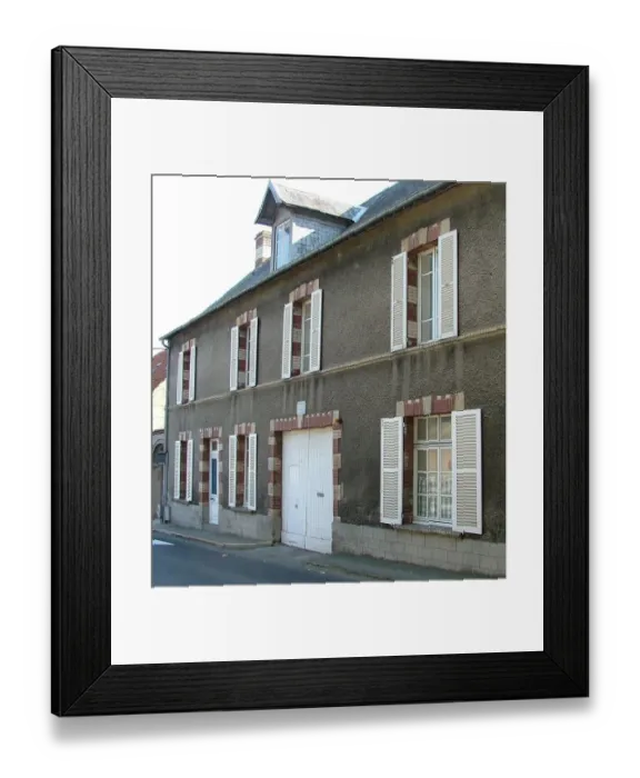 Framed Print : House in Courseulles where King George VI stayed Framed Print : House in Courseulles where King George VI stayed