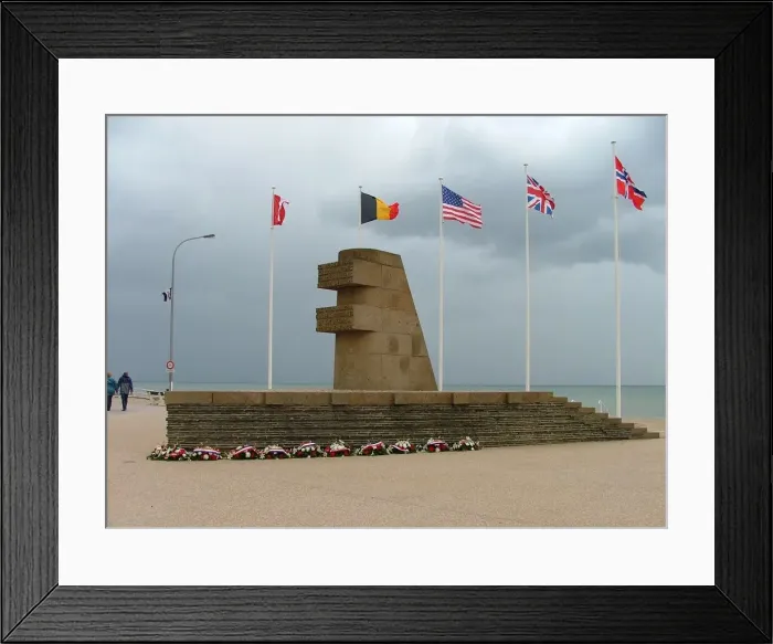 Framed Print : Comite du Debarquement Signal Memorial Bernieres Framed Print : Comite du Debarquement Signal Memorial Bernieres