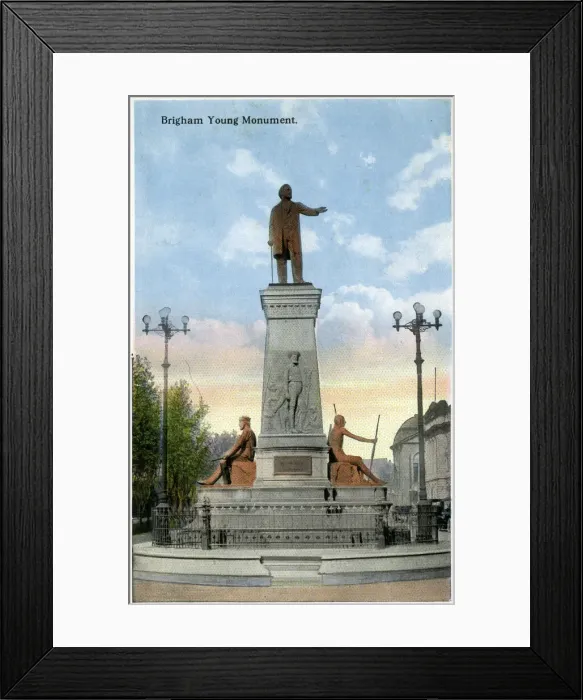 Framed Print : Brigham Young Monument, Salt Lake City, Utah, USA Framed Print : Brigham Young Monument, Salt Lake City, Utah, USA