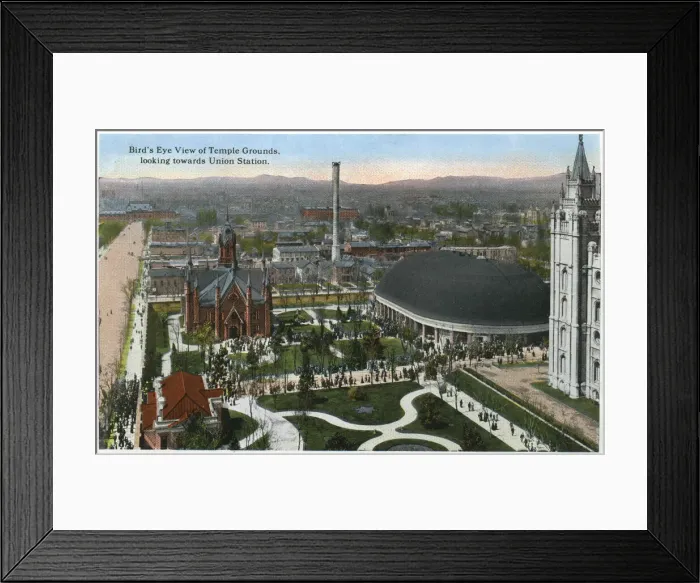 Framed Print : Temple Grounds, Salt Lake City, Utah, USA Framed Print : Temple Grounds, Salt Lake City, Utah, USA