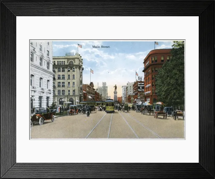 Framed Print : Main Street, Salt Lake City, Utah, USA Framed Print : Main Street, Salt Lake City, Utah, USA