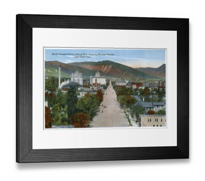 Framed Print : South Temple Street, Salt Lake City, Utah, USA Framed Print : South Temple Street, Salt Lake City, Utah, USA