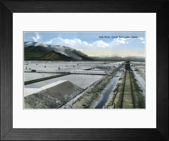 Framed Print : Salt Beds, Great Salt Lake, Utah, USA Framed Print : Salt Beds, Great Salt Lake, Utah, USA