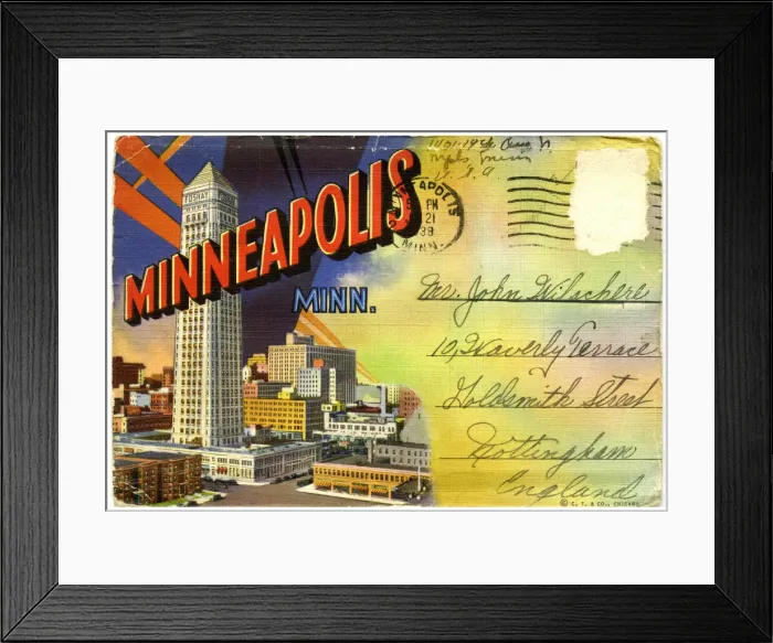 Framed Print : General view of Minneapolis, Minnesota, USA Framed Print : General view of Minneapolis, Minnesota, USA