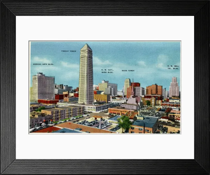 Framed Print : General view of Minneapolis, Minnesota, USA Framed Print : General view of Minneapolis, Minnesota, USA