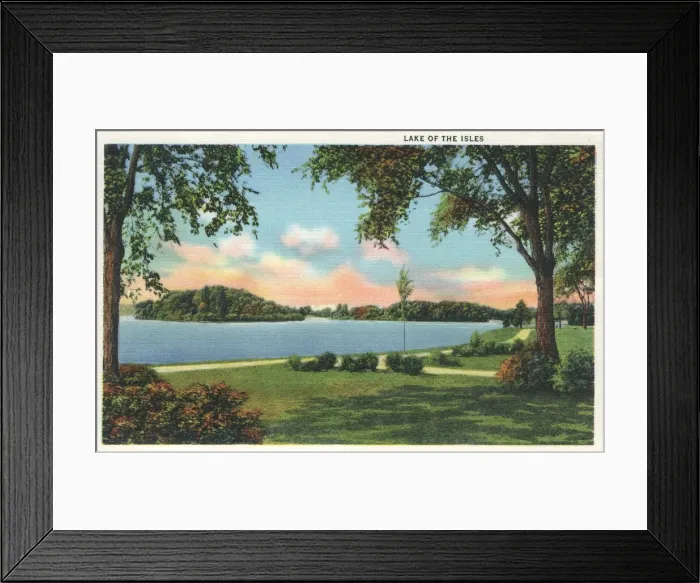 Framed Print : Lake of the Isles, Minneapolis, Minnesota, USA