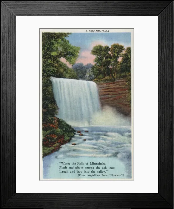 Framed Print : Minnehaha Falls, Minneapolis, Minnesota, USA Framed Print : Minnehaha Falls, Minneapolis, Minnesota, USA