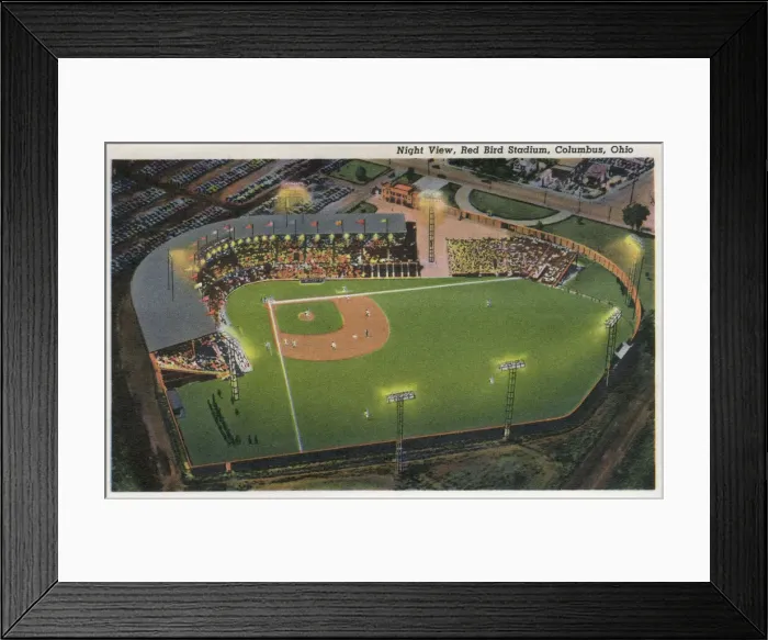 Framed Print : Night view, Red Bird Stadium, Columbus, Ohio, USA Framed Print : Night view, Red Bird Stadium, Columbus, Ohio, USA