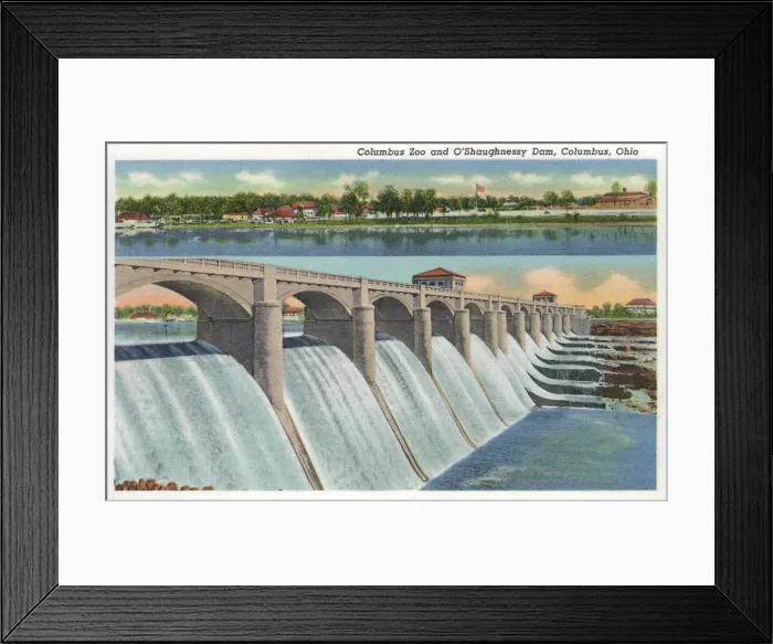 Framed Print : Zoo and O Shaughnessy Dam, Columbus, Ohio, USA Framed Print : Zoo and O Shaughnessy Dam, Columbus, Ohio, USA