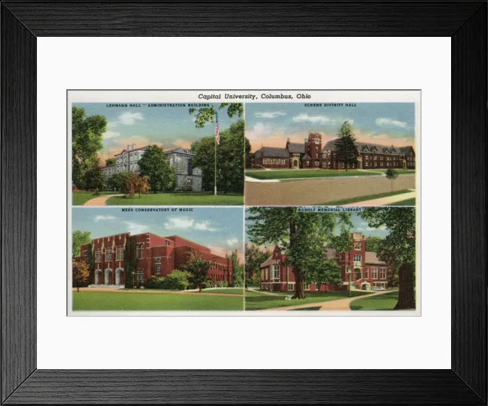 Framed Print : Four views, Capital University, Columbus, Ohio, USA Framed Print : Four views, Capital University, Columbus, Ohio, USA