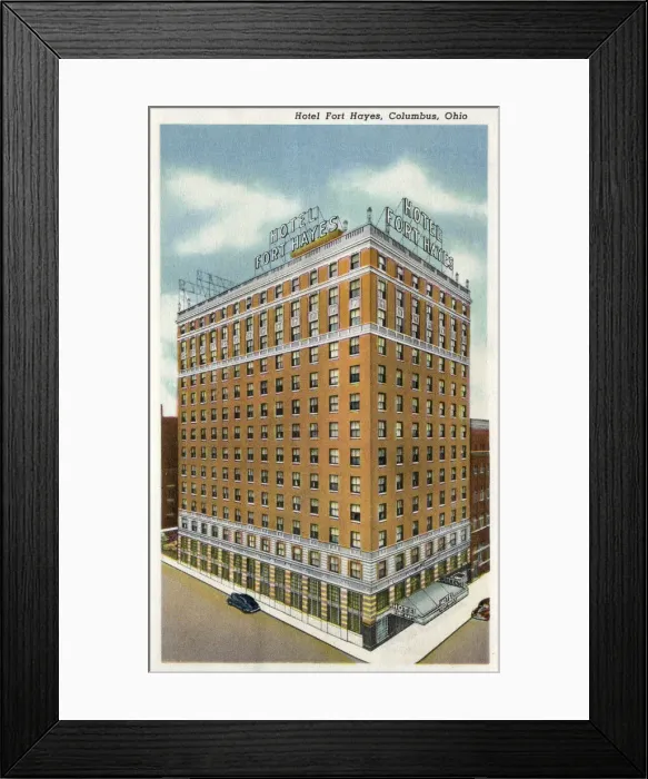Framed Print : Hotel Fort Hayes, Columbus, Ohio, USA Framed Print : Hotel Fort Hayes, Columbus, Ohio, USA