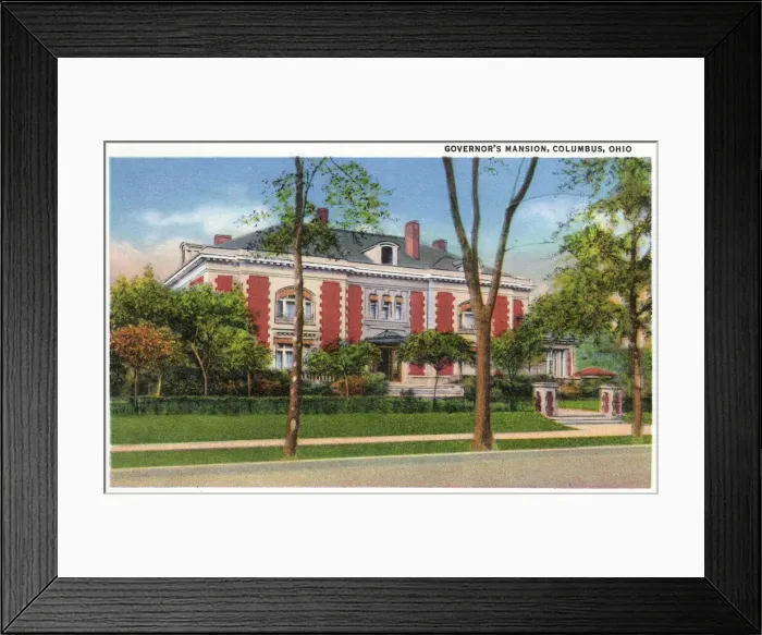 Framed Print : Governors Mansion, Columbus, Ohio, USA Framed Print : Governors Mansion, Columbus, Ohio, USA