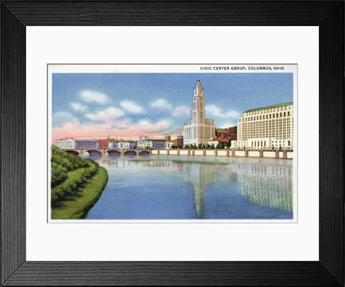 Framed Print : Civic Centre buildings, Columbus, Ohio, USA Framed Print : Civic Centre buildings, Columbus, Ohio, USA