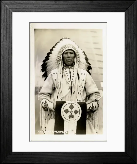 Framed Print : Native Indian Chief, Calgary Stampede, Canada Framed Print : Native Indian Chief, Calgary Stampede, Canada
