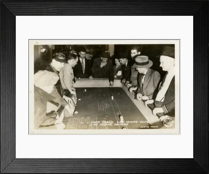 Framed Print : Crap Table, Las Vegas Club, Las Vegas, Nevada, USA Framed Print : Crap Table, Las Vegas Club, Las Vegas, Nevada, USA