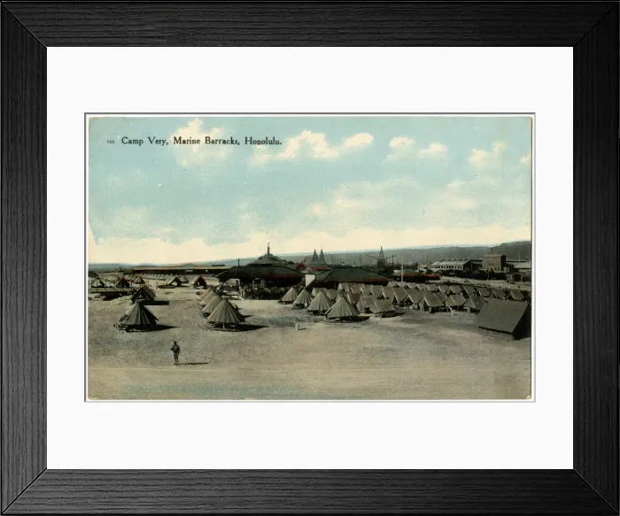 Framed Print : Camp Very, Marine Barracks, Honolulu, Hawaii, USA Framed Print : Camp Very, Marine Barracks, Honolulu, Hawaii, USA