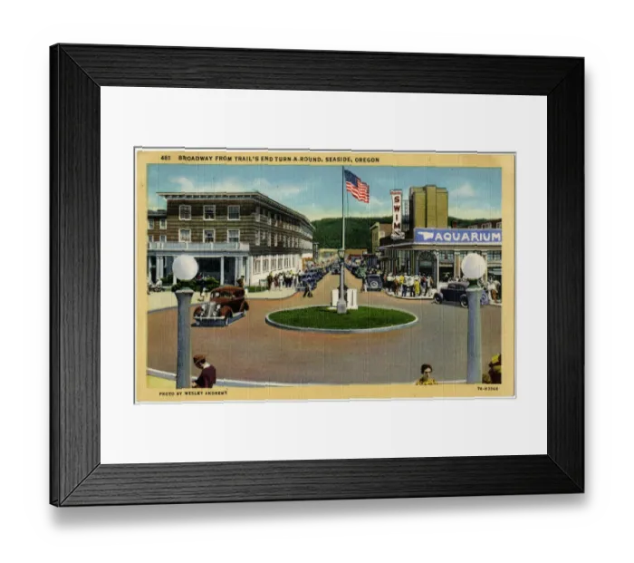 Framed Print : View of Broadway, Seaside, Oregon, USA Framed Print : View of Broadway, Seaside, Oregon, USA