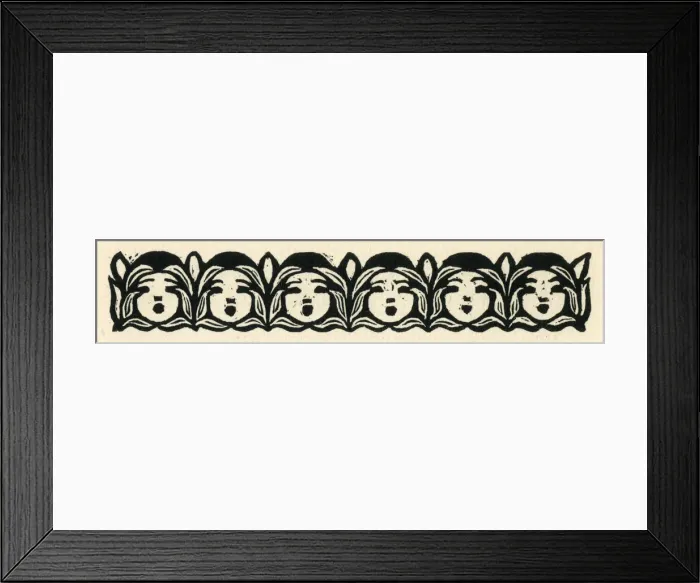 Framed Print : Woodcut print in Come Christmas Framed Print : Woodcut print in Come Christmas