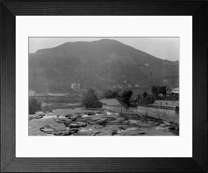 Framed Print : View from the bridge at Llangollen, North Wales Framed Print : View from the bridge at Llangollen, North Wales