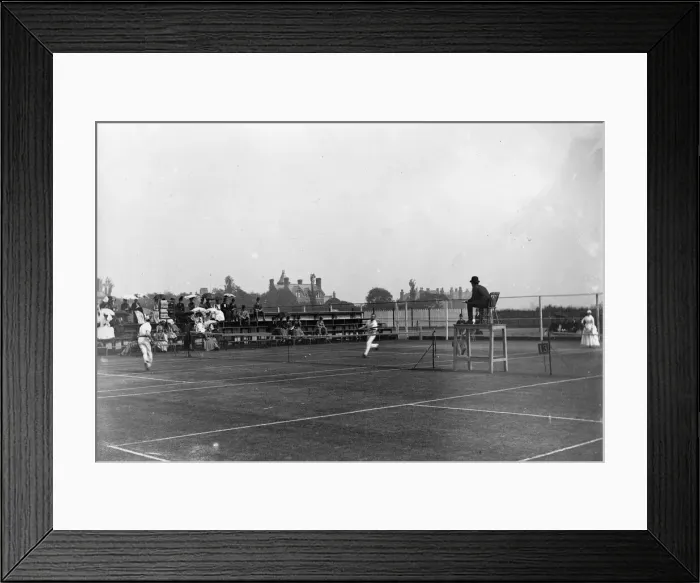 Framed Print : Charlotte (Lottie) Dod, tennis tournament, Manchester Framed Print : Charlotte (Lottie) Dod, tennis tournament, Manchester