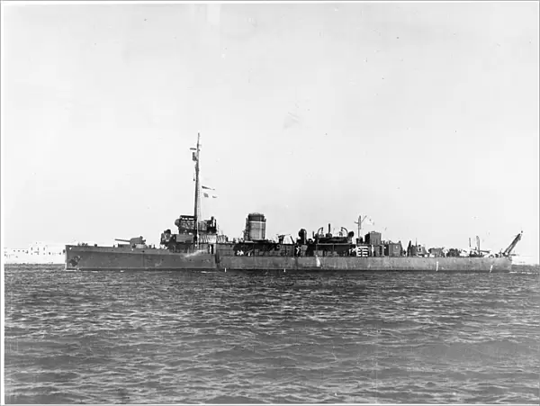 HMS Aberdare, British hunt class minesweeper, WW2