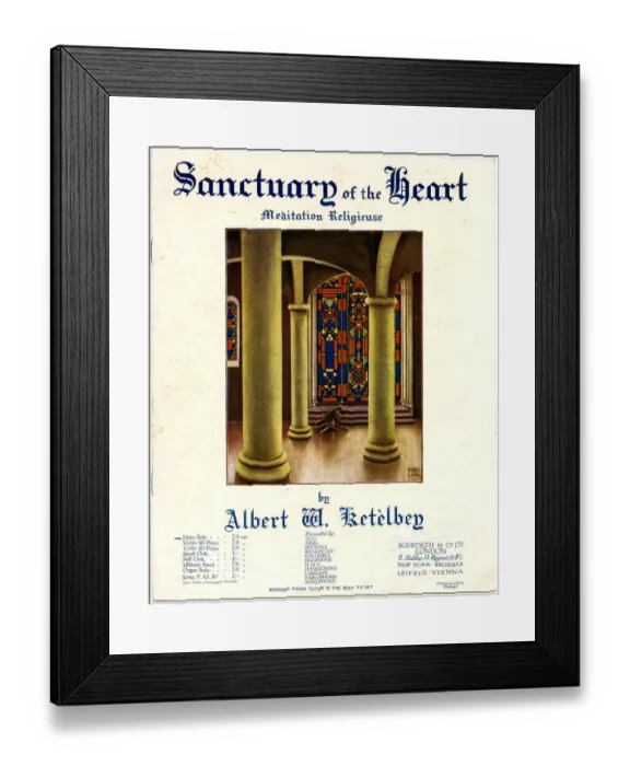 Framed Print : Music cover, Sanctuary of the Heart, Meditation Religieuse Framed Print : Music cover, Sanctuary of the Heart, Meditation Religieuse