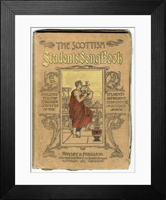 Framed Print : Front cover, The Scottish Students Song Book Framed Print : Front cover, The Scottish Students Song Book