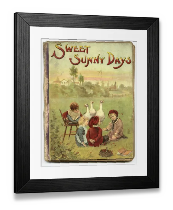Framed Print : Front cover, Sweet Sunny Days, Picture Book Framed Print : Front cover, Sweet Sunny Days, Picture Book