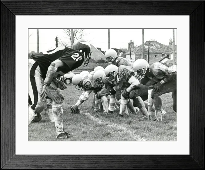 Framed Print : Boys playing American football Framed Print : Boys playing American football