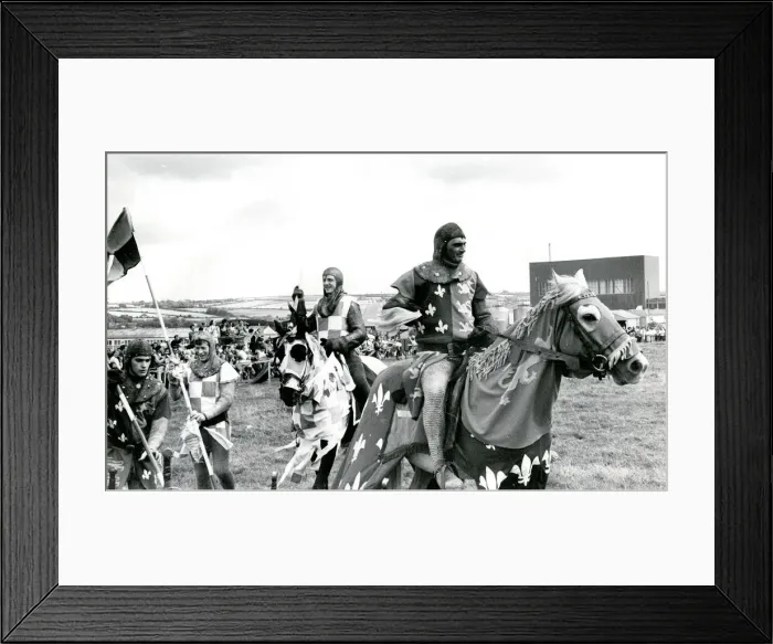 Framed Print : Medieval jousting tournament, Cornwall Framed Print : Medieval jousting tournament, Cornwall