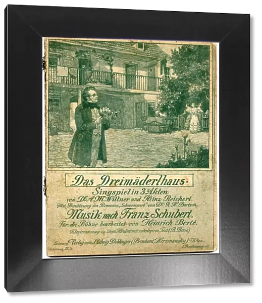Music cover, Das Dreimaderlhaus, by Franz Schubert