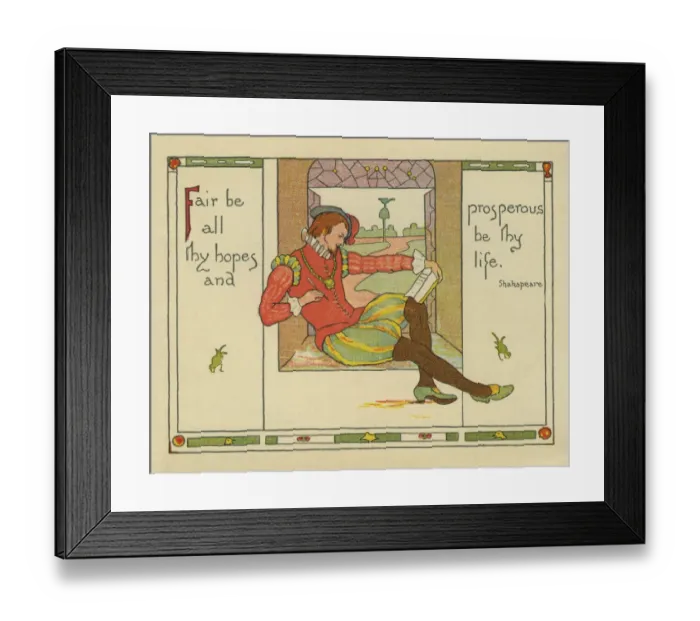 Framed Print : Shakespeare at work Framed Print : Shakespeare at work