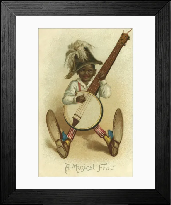 Framed Print : Boy with banjo Framed Print : Boy with banjo