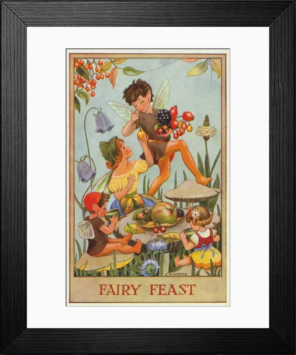 Framed Print : Fairies & flowers Framed Print : Fairies & flowers