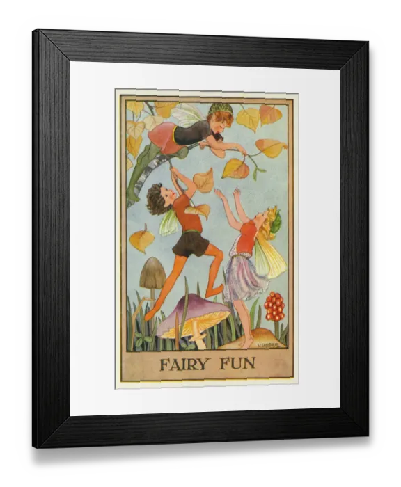 Framed Print : Fairies & flowers Framed Print : Fairies & flowers