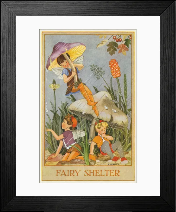 Framed Print : Fairies & flowers Framed Print : Fairies & flowers