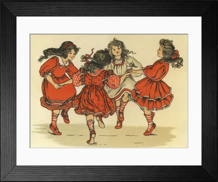 Framed Print : Children & games