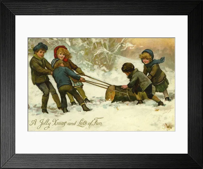 Framed Print : Christmas yule log Framed Print : Christmas yule log