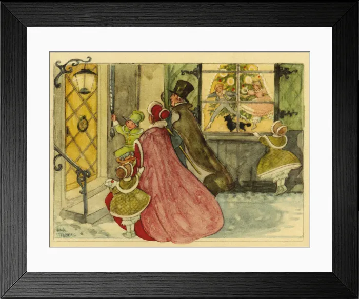 Framed Print : Xmas. Arriving at the party Framed Print : Xmas. Arriving at the party