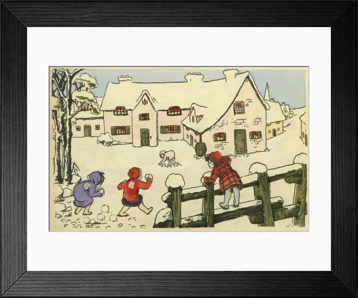 Framed Print : Winter. Snowballing Framed Print : Winter. Snowballing